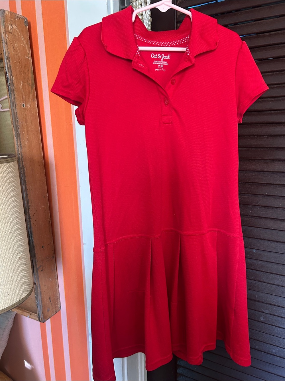 Cat & Jack Bright Red Polo Dress for Girls